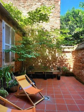 Zen rustic home & private backyard Toulouse center